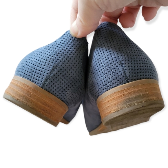 Dr.Scholl's Be Energized Form Tech Wedge Shoes 7 Navy Blue - Picture 6 of 8